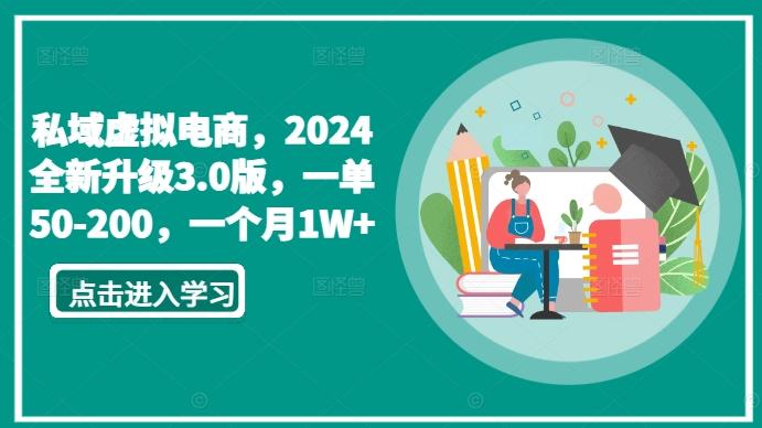 私域虚拟电商，2024全新升级3.0版，一单50-200，一个月1W+【揭秘】-鑫梵淘