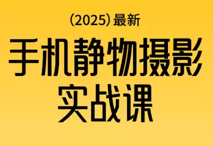 金老师·2025爆款手机静物摄影实战课-鑫梵淘