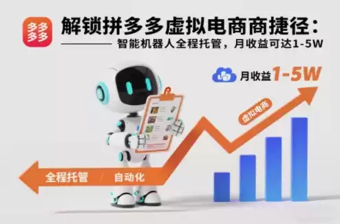 解锁拼多多虚拟电商捷径：智能机器人全程托管，月收益可达1-5W【揭秘】-鑫梵淘