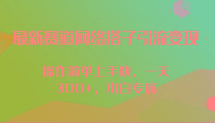 最新赛道网络搭子引流变现!!操作简单上手快，一天300+，小白专属-鑫梵淘