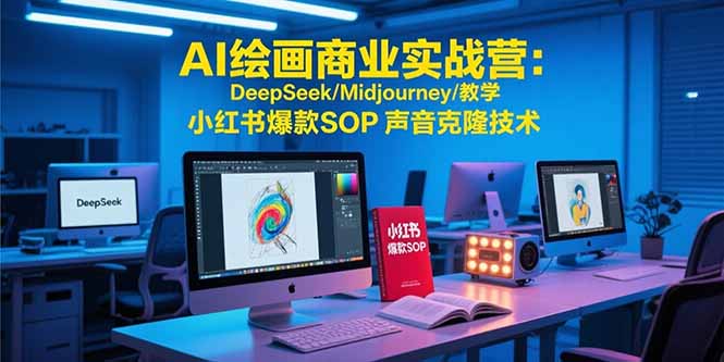 AI绘画商业实战营：DeepSeek/Midjourney/教学 小红书爆款SOP 声音克隆技术-鑫梵淘