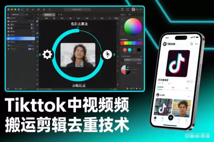 Tiktok中视频纯搬运剪辑去重技术，外来技术，自行测试-鑫梵淘
