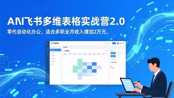 AI+飞书多维表格实战营2.0：零代码自动化办公，适合多职业月收入增加2万元-鑫梵淘