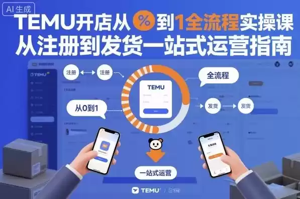 TEMU开店从0到1全流程实操课，从注册到发货一站式运营指南-鑫梵淘