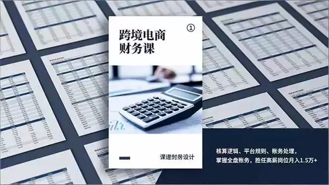 跨境电商财务课，核算逻辑、平台规则、账务处理，掌握全盘账务，胜任高薪岗位月入1.5万+-鑫梵淘