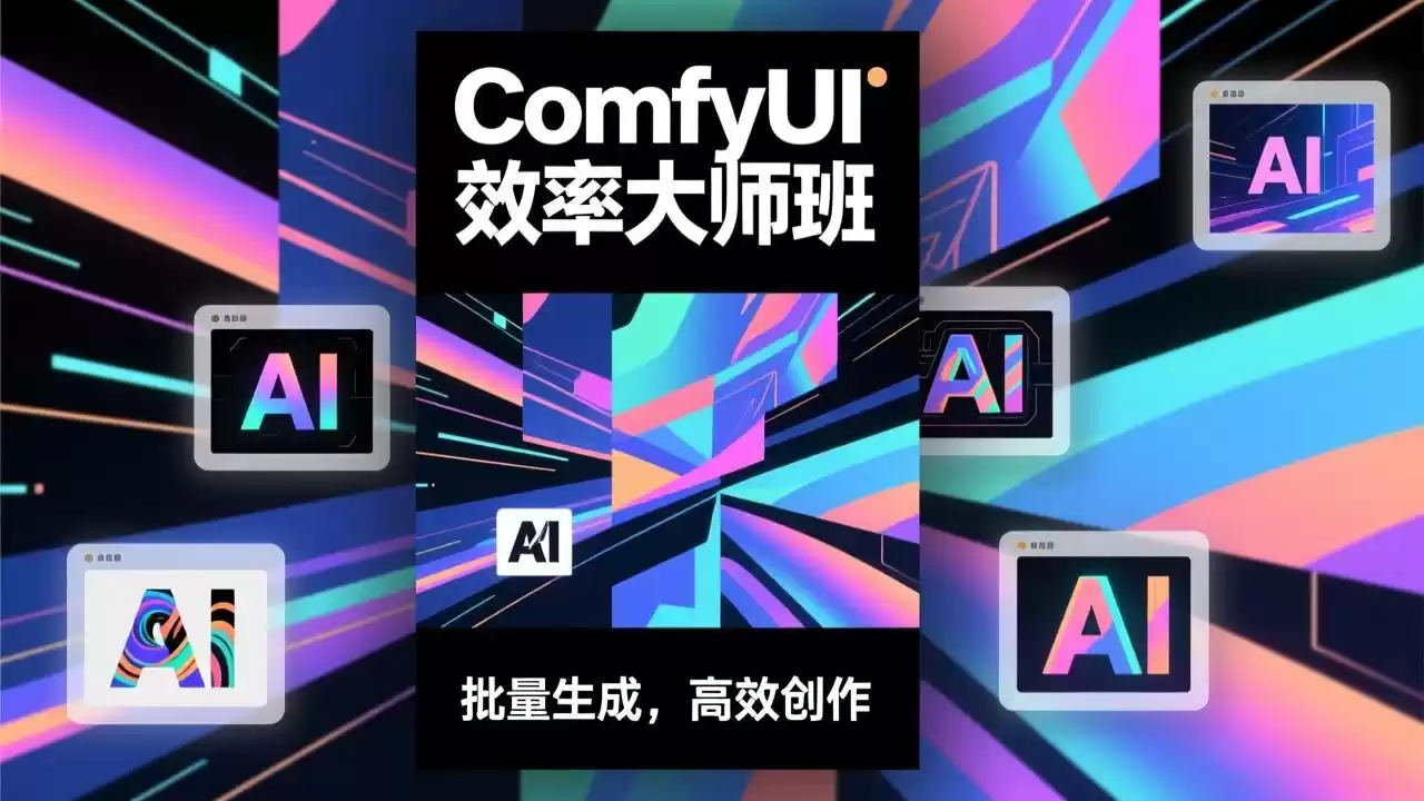 ComfyUI效率大师班：工作流搭建，批量生成，将个人AI出图效率提升5-10倍，月接单收入1-3万-鑫梵淘