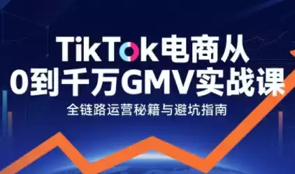TikTok电商从0到千万GMV实战课，从0到1拆解实战秘籍(更新)-鑫梵淘