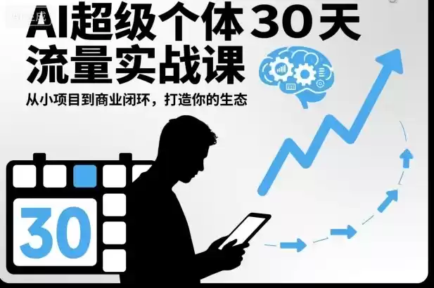 AI超级个体30天流量实战课，从小项目到商业闭环，打造你的生态-鑫梵淘