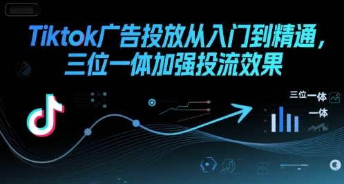 Tiktok广告投放从入门到精通，三位一体加强投流效果-鑫梵淘