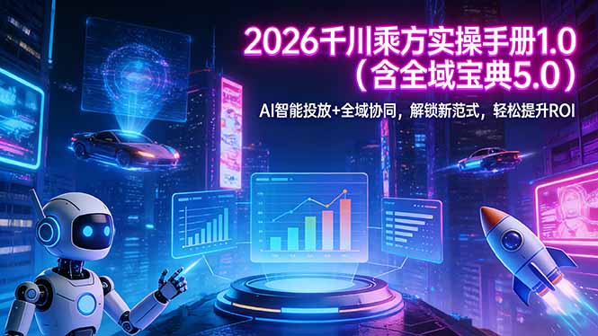 2026 千川乘方实操手册 1.0(含全域宝典 5.0-鑫梵淘