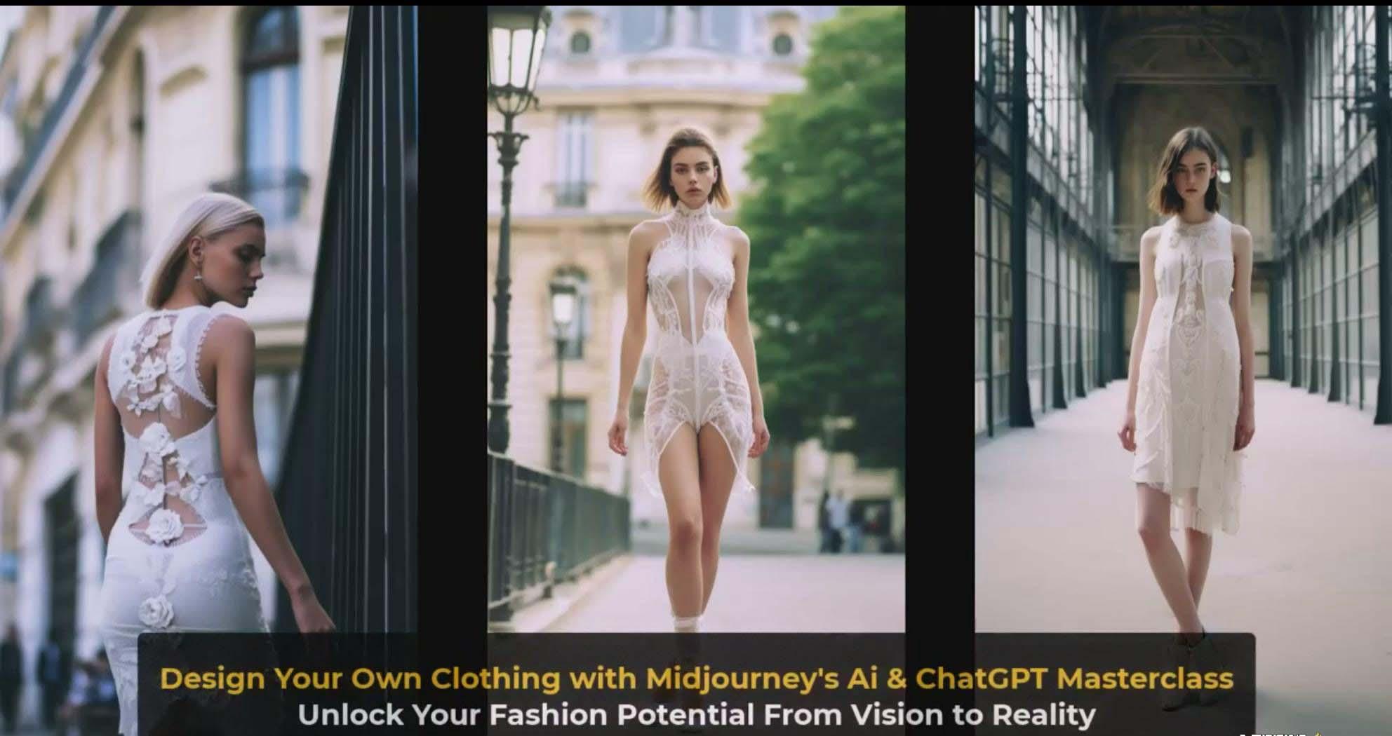 图片[4]-利用 Midjourneys Ai 人工智能设计自己的服装AI大师班-10节课-中英字幕-鑫梵淘