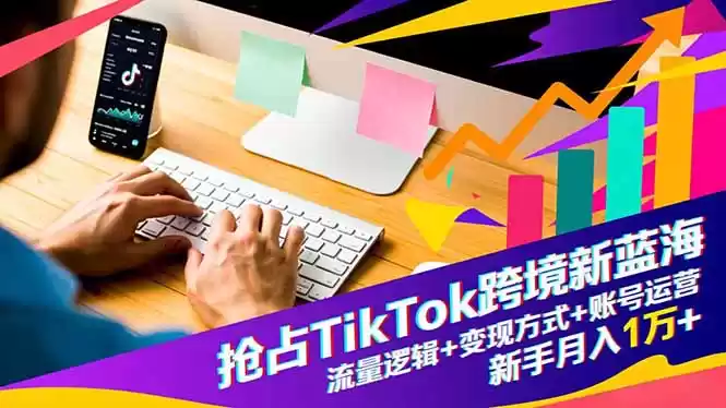 抢占TikTok跨境新蓝海：流量逻辑+变现方式+账号运营，新手月入1万+-鑫梵淘