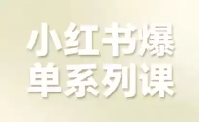 小红书爆单系列课，聚焦小红书电商全链路增长(更新)-鑫梵淘