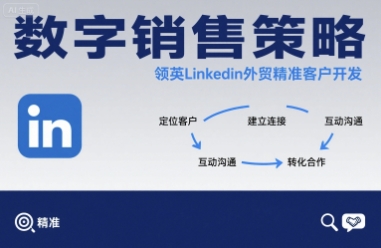 数字销售策略领英LinkedIn外贸精准客户开发-鑫梵淘