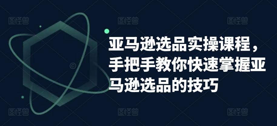 亚马逊选品实操课程，手把手教你快速掌握亚马逊选品的技巧-鑫梵淘