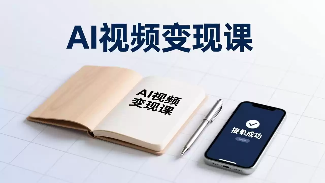AI视频变现课，学完即可创作短片、接商单，实现副业增收，单项目报价可达千元-鑫梵淘