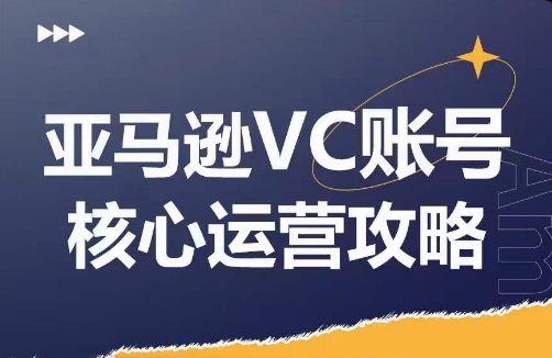 亚马逊VC账号核心玩法解析，实战经验拆解产品模块运营技巧，提升店铺GMV，有效提升运营利润-鑫梵淘