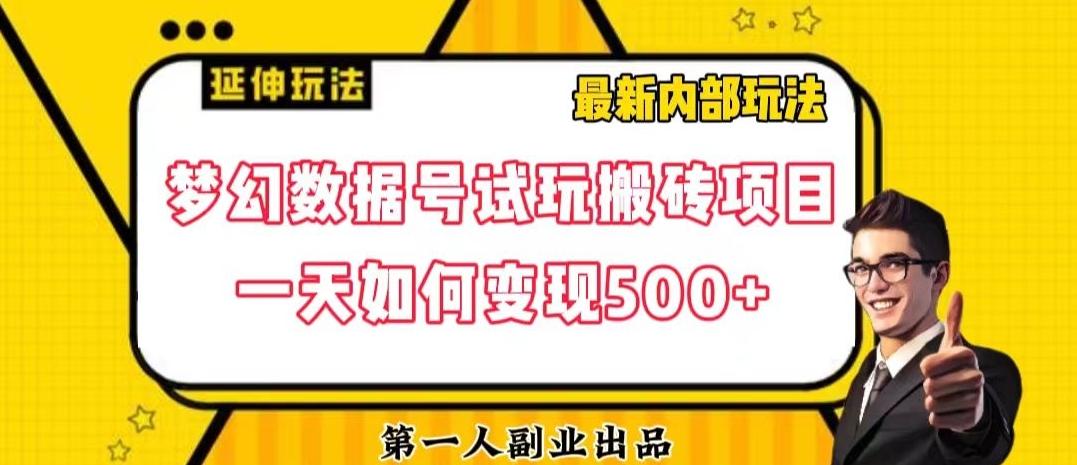 数据号回归玩法游戏试玩搬砖项目再创日入500+【揭秘】-鑫梵淘